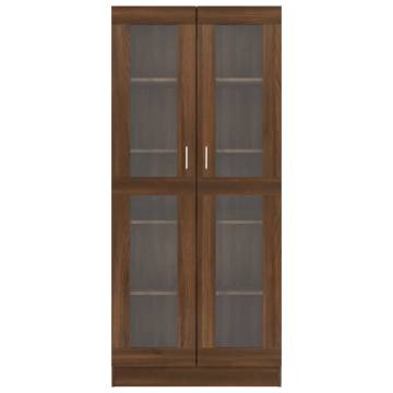 Vitrine Cabinet Brown Oak - Stylish Storage Solution | HipoMarket