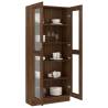 Vitrine Cabinet Brown Oak - Stylish Storage Solution | HipoMarket