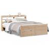 King Size Bed Frame with Headboard - 150x200 cm | Hipo Market