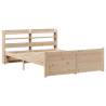 King Size Bed Frame with Headboard - 150x200 cm | Hipo Market