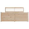 King Size Bed Frame with Headboard - 150x200 cm | Hipo Market