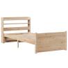 Wooden Bed Frame with Headboard 75x190 cm | Hipo Market