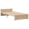 Wooden Bed Frame with Headboard 75x190 cm | Hipo Market