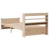 Wooden Bed Frame with Headboard 75x190 cm | Hipo Market