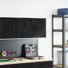 Garage Wall Cabinet - Black Engineered Wood | Hipo Market