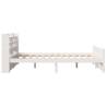 Stylish White King Size Bed Frame with Headboard - HIPO Market