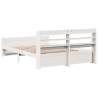 Stylish White King Size Bed Frame with Headboard - HIPO Market