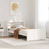  Bed Frame with Headboard without Mattress White 90x200 cm Colour white Size 90 x 200 cm 