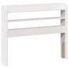 White Bed Frame with Headboard - 90x200 cm | Hipo Market