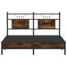 Smoked Oak Bed Frame 140x190 cm - Stylish & Durable | Hipo Market