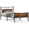 Smoked Oak Bed Frame 107x203 cm | Stylish & Durable Design