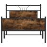 Smoked Oak Bed Frame 107x203 cm | Stylish & Durable Design