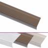 Aluminium L-Shape Stair Nosings - 5 pcs, 100 cm Brown