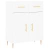 Highboard White 69.5x34x180 cm - Stylish Engineered Wood