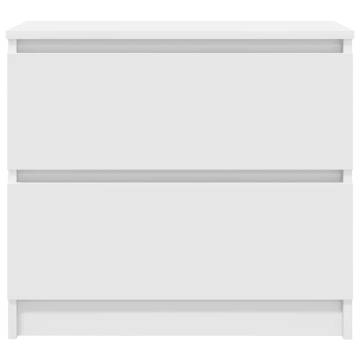 Stylish White TV Cabinet - 60x35x54 cm Engineered Wood