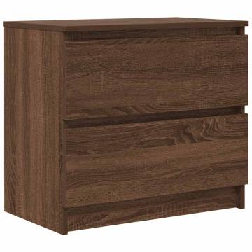 Brown Oak TV Cabinet - 60x35x54 cm Engineered Wood