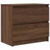 Brown Oak TV Cabinet - 60x35x54 cm Engineered Wood