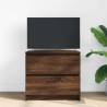 Brown Oak TV Cabinet - 60x35x54 cm Engineered Wood