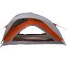 1-Person Waterproof Camping Tent - Grey and Orange