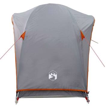 1-Person Waterproof Camping Tent - Grey and Orange