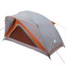 1-Person Waterproof Camping Tent - Grey and Orange