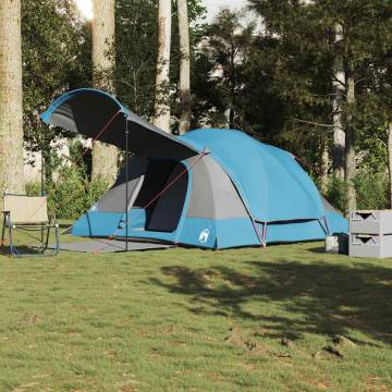 Family Tent Tunnel 8-Person Blue Waterproof | HipoMarket