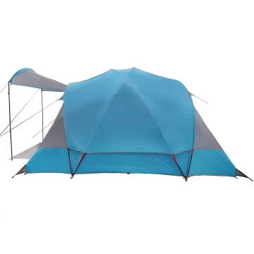 Family Tent Tunnel 8-Person Blue Waterproof | HipoMarket