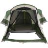 8-Person Family Tent Tunnel - Green Waterproof Design