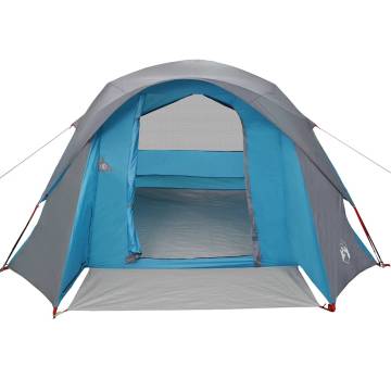 4-Person Blue Waterproof Camping Tent | Hipomarket