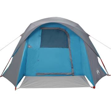 4-Person Blue Waterproof Camping Tent | Hipomarket