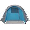 4-Person Blue Waterproof Camping Tent | Hipomarket