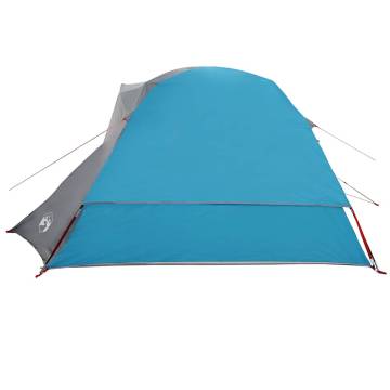 4-Person Blue Waterproof Camping Tent | Hipomarket