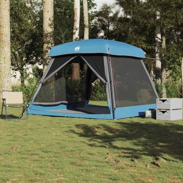 Family Tent Cabin for 6 - Waterproof Blue Tent | HipoMarket