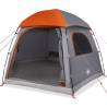 Family Tent Igloo 6-Person Grey & Orange | Waterproof Camping