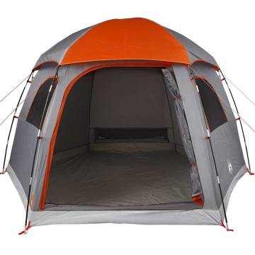 Family Tent Igloo 6-Person Grey & Orange | Waterproof Camping