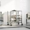 Tray Trolley with 12 GN Containers - Stainless Steel 75x55x87 cm