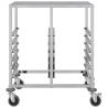 Tray Trolley with 12 GN Containers - Stainless Steel 75x55x87 cm