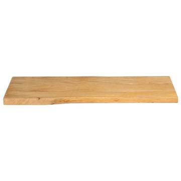 Live Edge Solid Wood Mango Table Top - 80x40x2.5 cm