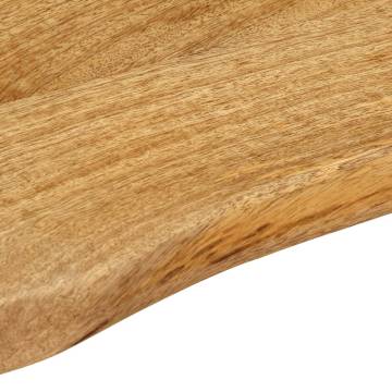 Live Edge Solid Wood Mango Table Top - 80x40x2.5 cm