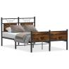 Smoked Oak Bed Frame 120x190 cm - Small Double | HipoMarket