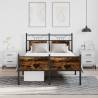 Smoked Oak Bed Frame 120x190 cm - Small Double | HipoMarket