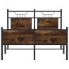 Smoked Oak Bed Frame 120x190 cm - Small Double | HipoMarket