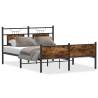 King Size Smoked Oak Bed Frame - 150x200 cm - No Mattress