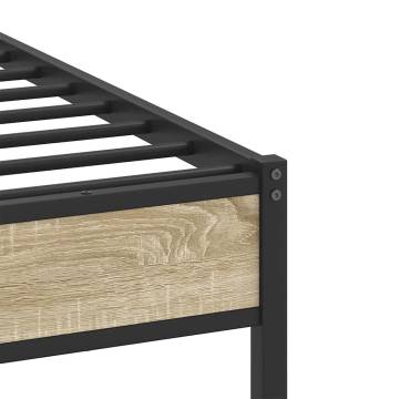 Sonoma Oak Bed Frame 107x203 cm - Durable Engineered Wood