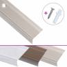 L-shaped Aluminium Stair Nosings - 5 pcs in Champagne