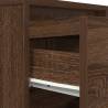 Brown Oak Bedside Cabinets with LED Lights - 2 pcs | HipoMarket