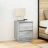 Bedside Cabinets with LED Lights - 2 pcs Grey Sonoma