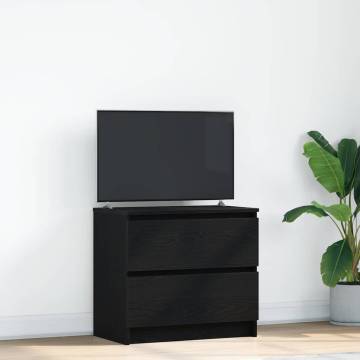 Stylish Black TV Cabinet - 60x35x54 cm | Hipomarket