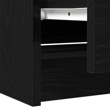 Stylish Black TV Cabinet - 60x35x54 cm | Hipomarket