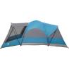 Family Tent Tunnel 8-Person Blue Waterproof - Hipomarket